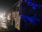 8 killed as bus catches fire on expressway near Haryana's Nuh 