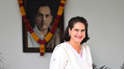 Congress general secretary Priyanka Gandhi says people want a politics that delivers development and prosperity to them. (Deepak Gupta/HT)