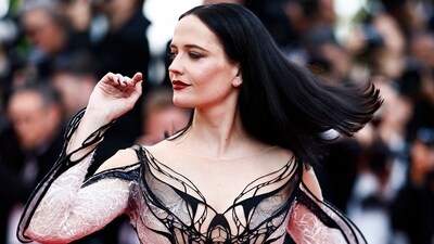 French actress and member of the Jury of the 77th Cannes Film Festival Eva Green arrives for the screening of the film Kinds of Kindness. Its occasionally repulsive scenes are balanced by dark humour, notably Willem Dafoe as a creepy guru in an orange speedo and one very shocking home movie that got big laughs at Cannes screenings. (AFP) French actress and member of the Jury of the 77th Cannes Film Festival Eva Green arrives for the screening of the film Kinds of Kindness. Its occasionally repulsive scenes are balanced by dark humour, notably Willem Dafoe as a creepy guru in an orange speedo and one very shocking home movie that got big laughs at Cannes screenings. (AFP)