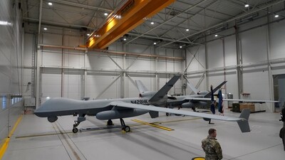 U.S. Air Force MQ-9 Reaper drone sits in a hanger at Amari Air Base, Estonia. REUTERS/Janis Laizans/File Photo (REUTERS)