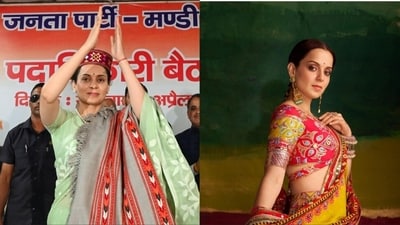 Kangana Ranaut compared politics and films. Kangana Ranaut compared politics and films.