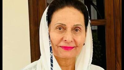 Preneet Kaur also campaigned in Rajpura and opened a party office in Ghanaur. (HT file)