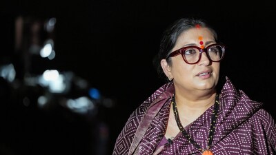Union Minister and BJP candidate Smriti Irani at her residence after her election campaign in Amethi on May 2. (PTI) Union Minister and BJP candidate Smriti Irani at her residence after her election campaign in Amethi on May 2. (PTI)