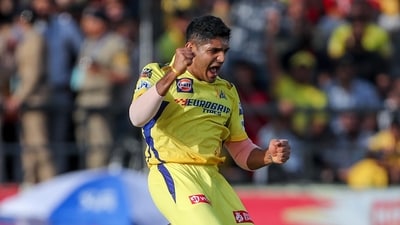 Tushar Deshpande claimed 17 wickets this season for CSK. (ANI ) Tushar Deshpande claimed 17 wickets this season for CSK. (ANI )