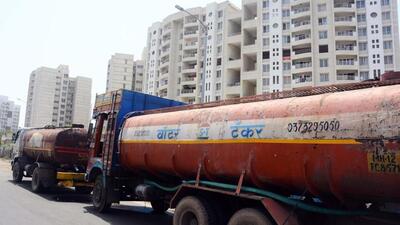 Water Tankers seen supplying water to housing societies at Kharadi. (representative photo) Water Tankers seen supplying water to housing societies at Kharadi. (representative photo)