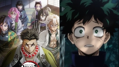 Demon Slayer Season 4 Episode 1 aired on May 12 and earned a rating of 6.9%, whereas My Hero Academia Season 7 Episode 2 released on May 11 and secured a viewership score of 3.2%. Demon Slayer Season 4 Episode 1 aired on May 12 and earned a rating of 6.9%, whereas My Hero Academia Season 7 Episode 2 released on May 11 and secured a viewership score of 3.2%.