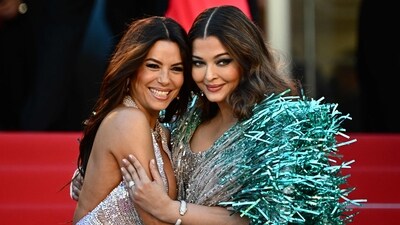 In 2019, Eva had shared a video in which she praised Aishwarya's beauty. “We’re reunited, here in Paris! I missed you so much,” Eva says in the video, and Aishwarya gives her a kiss on the cheek and says, “I love you.” Eva then expresses shock and says, “Why do you get more beautiful? What is happening?”. Aishwarya shoots back, “Look who’s talking.” (AFP) In 2019, Eva had shared a video in which she praised Aishwarya's beauty. “We’re reunited, here in Paris! I missed you so much,” Eva says in the video, and Aishwarya gives her a kiss on the cheek and says, “I love you.” Eva then expresses shock and says, “Why do you get more beautiful? What is happening?”. Aishwarya shoots back, “Look who’s talking.” (AFP)