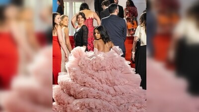 Taking to Instagram, Nancy shared some behind-the-scenes of her look and wrote, "Stepping onto the red carpet at the 77th Cannes Film Festival as a debutant feels surreal. I poured my heart and soul into creating this pink gown, which took 30 days, 1000 meters of fabric, and weighed over 20kg. The journey has been intense, but every moment was worth it. I’m overwhelmed with joy and gratitude for the love and support from all of you. This is a dream come true, and I hope my creation dazzles you as much as your support has inspired me. Thank you from the bottom of my heart!." Taking to Instagram, Nancy shared some behind-the-scenes of her look and wrote, "Stepping onto the red carpet at the 77th Cannes Film Festival as a debutant feels surreal. I poured my heart and soul into creating this pink gown, which took 30 days, 1000 meters of fabric, and weighed over 20kg. The journey has been intense, but every moment was worth it. I’m overwhelmed with joy and gratitude for the love and support from all of you. This is a dream come true, and I hope my creation dazzles you as much as your support has inspired me. Thank you from the bottom of my heart!."