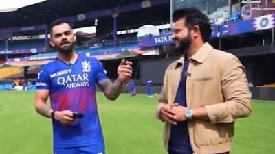 Virat Kohli with former India cricketer Suresh Raina ahead of IPL 2024 match between RCB and CSK Virat Kohli with former India cricketer Suresh Raina ahead of IPL 2024 match between RCB and CSK