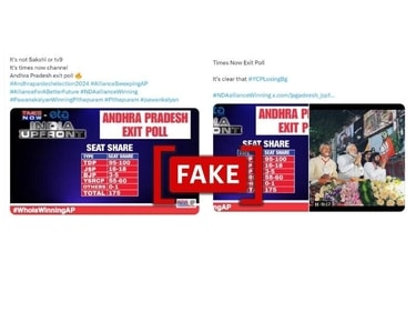 Screenshots of the viral posts on social media. (Source: X/Modified by Logically Facts)