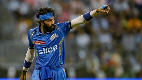Mumbai Indians' captain Hardik Pandya-- (AFP)
