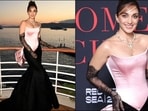 Kiara Advani stuns at Cannes Film Festival in a exquisite black and pink gown. Kiara Advani stuns at Cannes Film Festival in a exquisite black and pink gown.