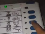 The two-minute-long video shows the youngster voting for the BJP candidate Mukesh Rajput on the EVM.(X/Congress)
