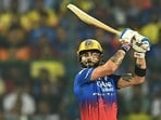 Royal Challengers Bengaluru's Virat Kohli plays a shot.