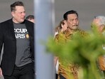 Elon Musk arrived in Indonesia on Sunday to launch SpaceX’s Starlink internet services as the world’s largest archipelago seeks to boost connectivity to its most remote areas.(AFP)