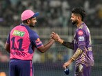 Kolkata Knight Riders captain Shreyas Iyer and Rajasthan Royals captain Sanju Samson.