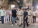 Delhi CM Arvind Kejriwal's aide Bibhav Kumar being brought to Tis Hazari Court in the case of alleged assault on AAP MP Swati Maliwal, in New Delhi, Saturday, May 18, 2024. (PTI Photo) Delhi CM Arvind Kejriwal's aide Bibhav Kumar being brought to Tis Hazari Court in the case of alleged assault on AAP MP Swati Maliwal, in New Delhi, Saturday, May 18, 2024. (PTI Photo)