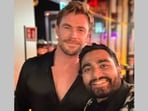 Viraj Ghelani with Chris Hemsworth at Cannes Film Festival 2024 