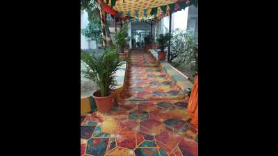 14 clubhouses decked up for poll day (HT photo) 14 clubhouses decked up for poll day (HT photo)