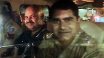 New Delhi, May 18 (ANI): Personal aide of Delhi Chief Minister Arvind Kejriwal, Bibhav Kumar being taken to the Aruna Asaf Ali Government Hospital for a medical examination after he was arrested by the Delhi Police in connection with the alleged assault on Aam Aadmi Party (AAP) Rajya Sabha MP Swati Maliwal, in New Delhi on Saturday. (ANI Photo) (ANI) New Delhi, May 18 (ANI): Personal aide of Delhi Chief Minister Arvind Kejriwal, Bibhav Kumar being taken to the Aruna Asaf Ali Government Hospital for a medical examination after he was arrested by the Delhi Police in connection with the alleged assault on Aam Aadmi Party (AAP) Rajya Sabha MP Swati Maliwal, in New Delhi on Saturday. (ANI Photo) (ANI)