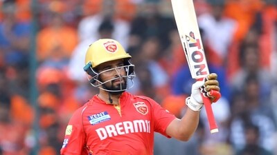Prabhsimran Singh top-scored for Punjab Kings as the Indian opener smashed 71 off 45 balls (ANI) Prabhsimran Singh top-scored for Punjab Kings as the Indian opener smashed 71 off 45 balls (ANI)