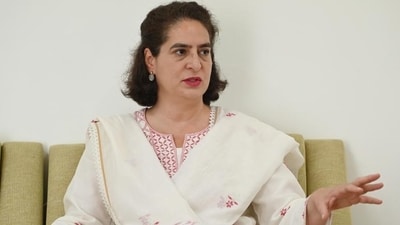 Congress general secretary Priyanka Gandhi Vadra says the alliance leaders will take a decision collectively on who will be PM if the INDIA bloc wins the polls. (Deepak Gupta/Hindustan Times)