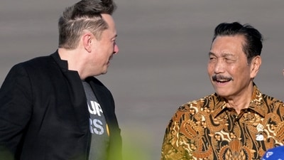 Indonesia is still in discussions with Tesla Inc. to invest in the nation’s burgeoning battery industry despite the downturn in the electric-vehicle market, Jokowi said in September. (AFP) Indonesia is still in discussions with Tesla Inc. to invest in the nation’s burgeoning battery industry despite the downturn in the electric-vehicle market, Jokowi said in September. (AFP)