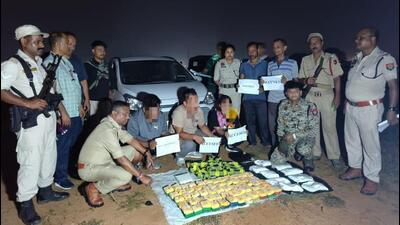Police said they are investigating the backward and forward links to find where these narcotic products were going. Police said they are investigating the backward and forward links to find where these narcotic products were going.