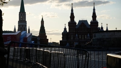 A view the Red Square with the Historical Museum, right, and the Kremlin Towers in background in Moscow, Russia, (AP) A view the Red Square with the Historical Museum, right, and the Kremlin Towers in background in Moscow, Russia, (AP)