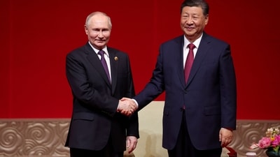 The United States has reacted to the recent meeting between Russia's President Vladimir Putin and China's Premier Xi Jinping. (AFP) The United States has reacted to the recent meeting between Russia's President Vladimir Putin and China's Premier Xi Jinping. (AFP)