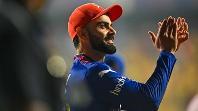 Royal Challengers Bengaluru's Virat Kohli celebrates after winning the Indian Premier League match against Chennai Super Kings at the M Chinnaswamy Stadium in Bengaluru. (AFP) Royal Challengers Bengaluru's Virat Kohli celebrates after winning the Indian Premier League match against Chennai Super Kings at the M Chinnaswamy Stadium in Bengaluru. (AFP)