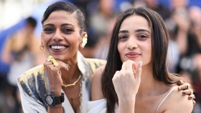 Anasuya Sengupta and Omara Shetty at Cannes. Anasuya Sengupta and Omara Shetty at Cannes.