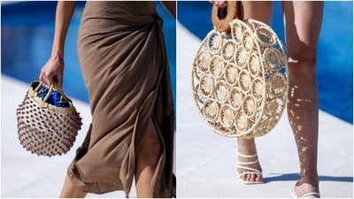 Apart from colourful swimsuits and stylish silhouettes, the models at the Eau also carried stunning accessories with their runway look, including strappy stilettos, straw bags perfect for a beach getaway, sunglasses, head scarves, and sarongs. (Instagram) Apart from colourful swimsuits and stylish silhouettes, the models at the Eau also carried stunning accessories with their runway look, including strappy stilettos, straw bags perfect for a beach getaway, sunglasses, head scarves, and sarongs. (Instagram)