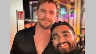Viraj Ghelani with Chris Hemsworth at Cannes Film Festival 2024 Viraj Ghelani with Chris Hemsworth at Cannes Film Festival 2024