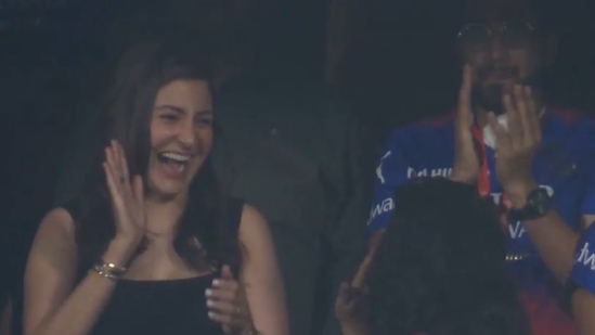 Anushka Sharma celebrated RCB's win on Saturday.