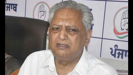 Congress leader Rana KP Singh in Ludhiana on Sunday. (HT)