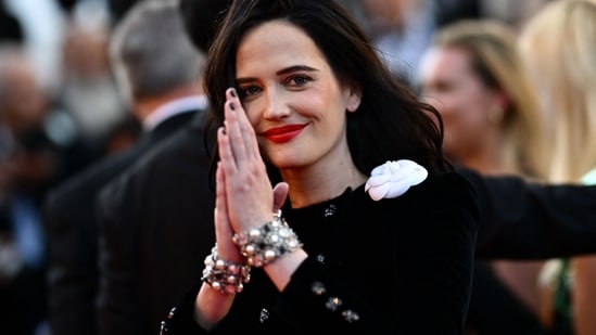 French actress and member of the Jury of the 77th Cannes Film Festival Eva Green arrives for the screening of the film Emilia Perez at the 77th edition of the Cannes Film Festival in Cannes. She is 43.(AFP)
