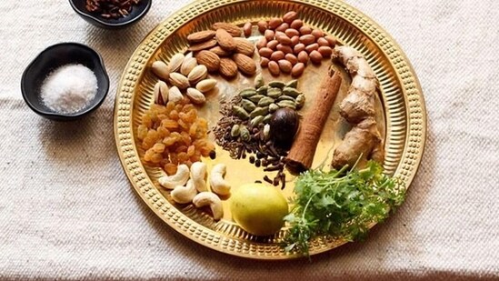Observing a Fast: Observe a fast on Mohini Ekadashi and consume only sattvic (pure) food items like fruits, milk, and nuts.(Pinterest)