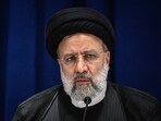 Iranian President Ebrahim Raisi speaks during a press conference in New York.