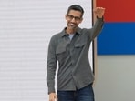 Alphabet CEO Sundar Pichai speaks at a Google I/O event in Mountain View, California. Alphabet CEO Sundar Pichai speaks at a Google I/O event in Mountain View, California.