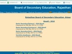 RBSE 12th Result 2024 Live: Direct link to check Rajasthan Class 12 results, check marks here