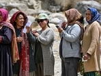 Voters queue up to cast their ballots at a polling station during the fifth phase of voting in India's general election, in Thiksey of Ladakh. (AFP) Voters queue up to cast their ballots at a polling station during the fifth phase of voting in India's general election, in Thiksey of Ladakh. (AFP)