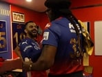 Virat Kohli and Chris Gayle were all fun and laughter inside the RCB dressing room Virat Kohli and Chris Gayle were all fun and laughter inside the RCB dressing room
