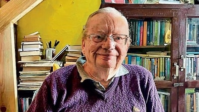 Author Ruskin Bond, born in Kasauli, is settled in Uttarakhand's Landour. Author Ruskin Bond, born in Kasauli, is settled in Uttarakhand's Landour.