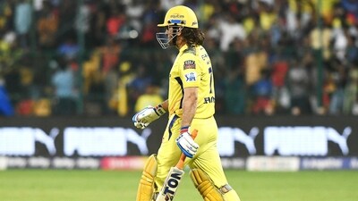 Is this MS Dhoni's final walk back for Chennai Super Kings? (ANI )
