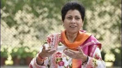 Attacking the BJP on rising unemployment, Selja said, “If voted to power, we will fill up 30 lakh vacancies and everyone will get a job. The BJP does not have this intent.” (HT file) Attacking the BJP on rising unemployment, Selja said, “If voted to power, we will fill up 30 lakh vacancies and everyone will get a job. The BJP does not have this intent.” (HT file)