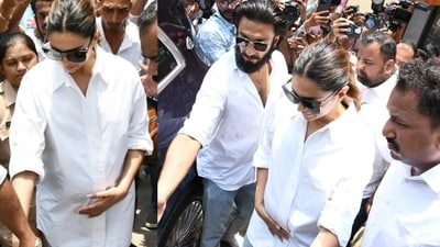 Deepika Padukone and Ranveer Singh cast their vote