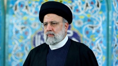 Iranian President Ebrahim Raisi looks on during a meeting in Minab, Iran, February 2, 2024. (via REUTERS) Iranian President Ebrahim Raisi looks on during a meeting in Minab, Iran, February 2, 2024. (via REUTERS)
