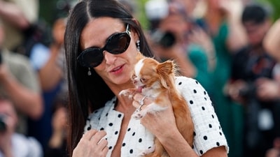 Demi Moore is at Cannes with the competition title The Substance, which is billed as a body horror with a feminist take. "It generates another you. A new, younger, more beautiful, more perfect you. And there’s only one rule: You share time. One week for you. One week for the new you. Seven days each. A perfect balance. Easy. Right? If you respect the balance… what could possibly go wrong?" read the official synopsis. (REUTERS)