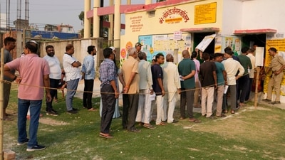 Over 8.95 crore people, including 4.26 crore females and 5,409 third-gender electors, are eligible to vote in this round and 9.47 lakh polling officials have been deployed across 94,732 polling stations. (AP) Over 8.95 crore people, including 4.26 crore females and 5,409 third-gender electors, are eligible to vote in this round and 9.47 lakh polling officials have been deployed across 94,732 polling stations. (AP)